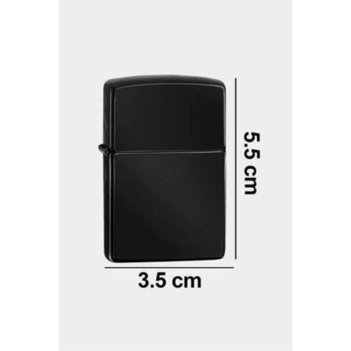 Erkeklere Özel Hediyelik Eşya Zippo Metalik Benzinli Çakmak Doldurulabilir - Lisinya