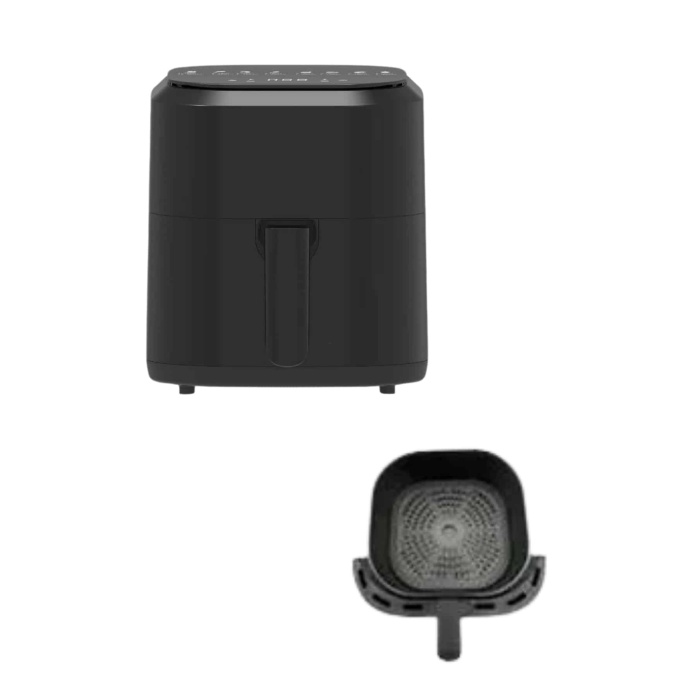 4L Airfryer Hazneli Hava Fritözü Yağsız Fritöz Taşınabilir Fırın İşlevi Gören Pratik - Lisinya