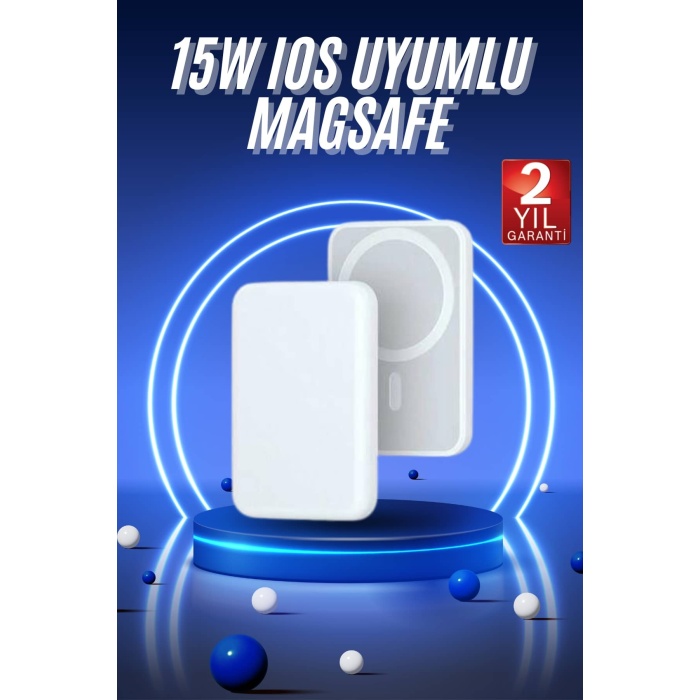 Magsafe Battery Pack Powerbank Kablosuz Şarj 5.000 mah - Lisinya