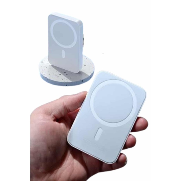 Kablosuz Magsafe Hızlı Şarj 5.000 mah Kablosuz Şarj Cihazı - Lisinya
