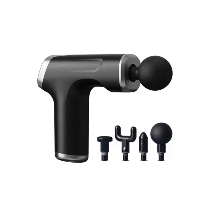 Şarjlı Masaj Tabancası 4 Başlıklı Mini Masaj Tabancası ve Masaj Aleti - Lisinya