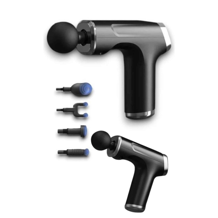 Profesyonel Masaj Tabancası Sporcu Masaj Aleti 4 Başlıklı Şarjlı Titreşimli - Lisinya