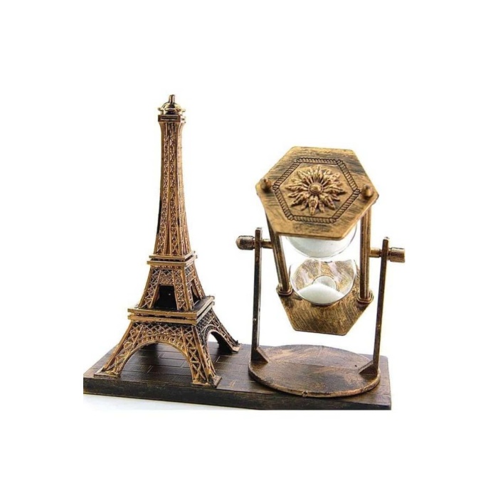 Masa Biblosu Dekoratif Süs Kum Saati Eyfel Kulesi Hediyelik Kum Saati - Lisinya