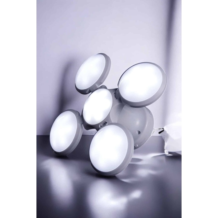 Güneş Enerjili Solar Aydınlatma Kamp Çadır Lambası Şarjlı Ampül Led Şarjlı El Feneri Işıldak - Lisinya