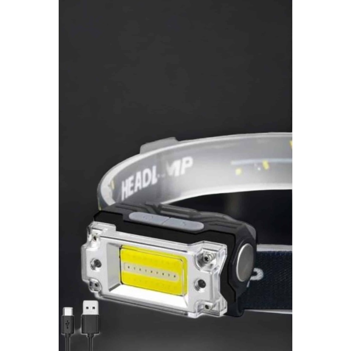 Kafa Lambası Led Fener Pratik Taşınabilir Ayarlanabilir USB Şarjlı - Lisinya