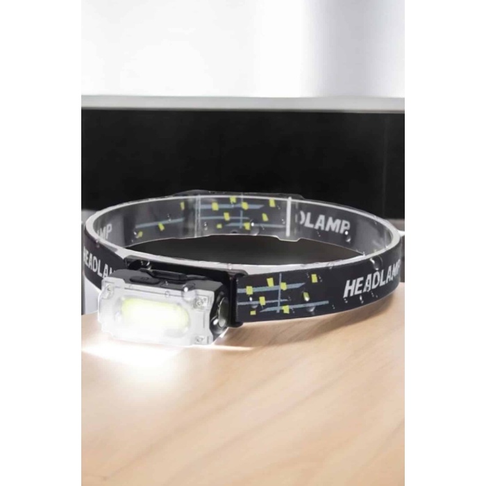 Kafa Lambası El Fenerli Kamp Lambası USB Şarjlı Esnek Lamba - Lisinya