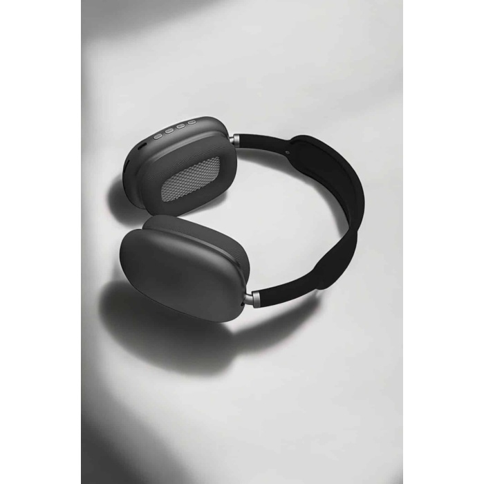 P9 Plus Hi-fi Ses Kalitesi Ayarlanabilir Mikrofonlu Bluetooth Kulaklık Siyah - Lisinya