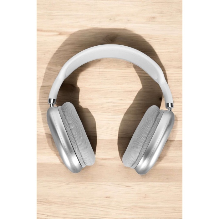 P9 Plus Kablosuz Kulak Üstü Bluetooth Kulaklık Beyaz Mikrofonlu Kulaküstü Kablosuz Kulaklık - Lisinya