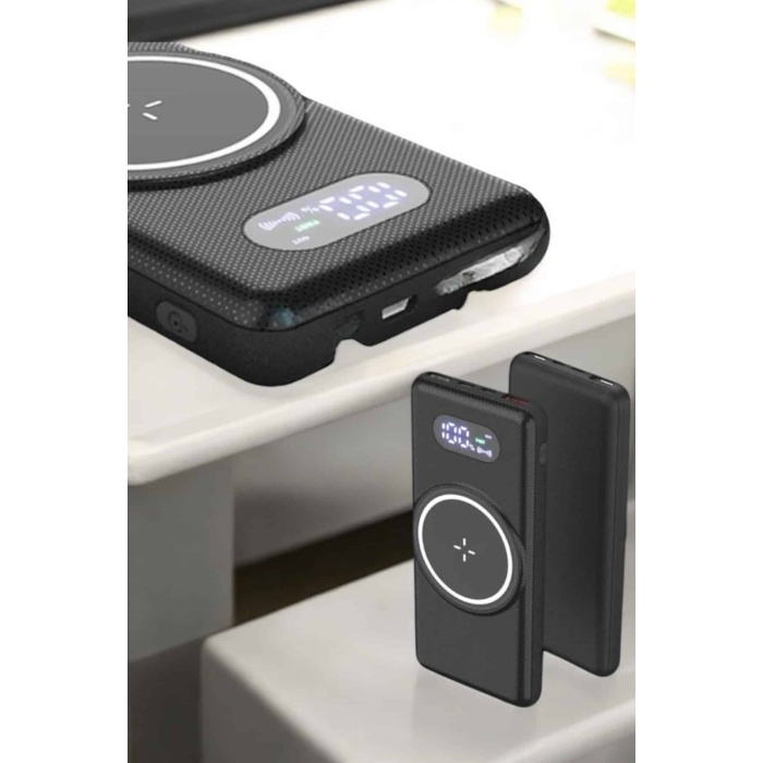 Powerbank Taşınabilir 10.000 Mah Hızlı Şarj Dijital Göstergeli - Lisinya