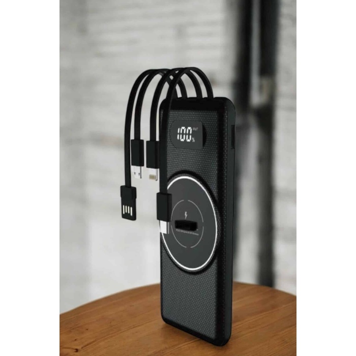 Hızlı Şarj Dijital Göstergeli Powerbankli Çoklu Şarj Özelliği - Lisinya