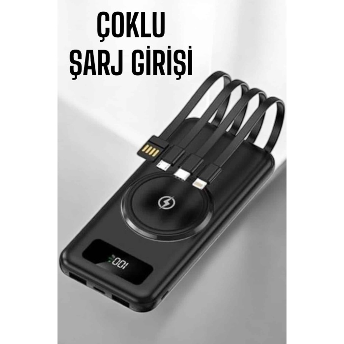10.000 Mah Powerbank 4 Portlu Hızlı Şarj Dijital Göstergeli - Lisinya