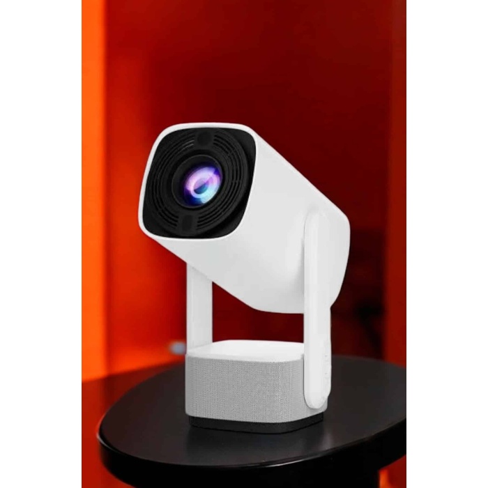 Şarjlı Projeksiyon Oyun Sinema Projektörü 4K HD Görüntü Kaliteli - Lisinya