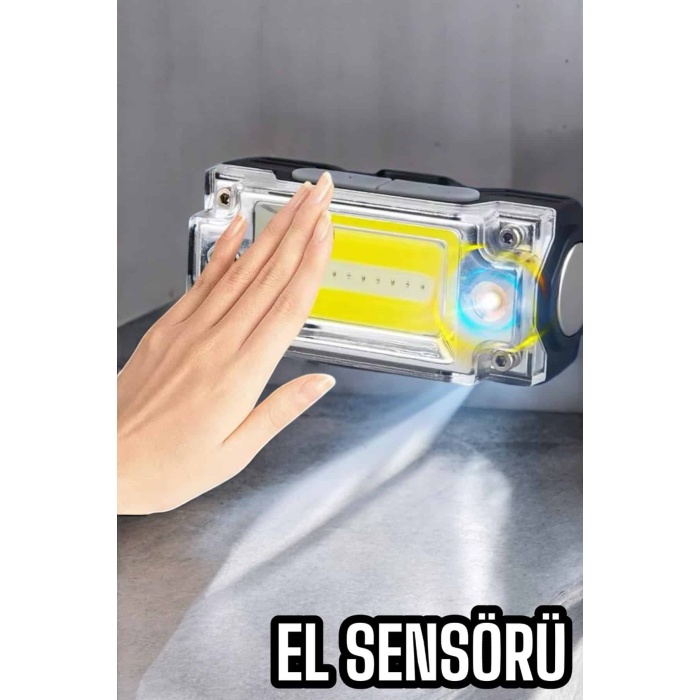 Şarjlı Kafa Feneri Suya Dayanıklı Ayarlanabilir Kamp Feneri - Lisinya