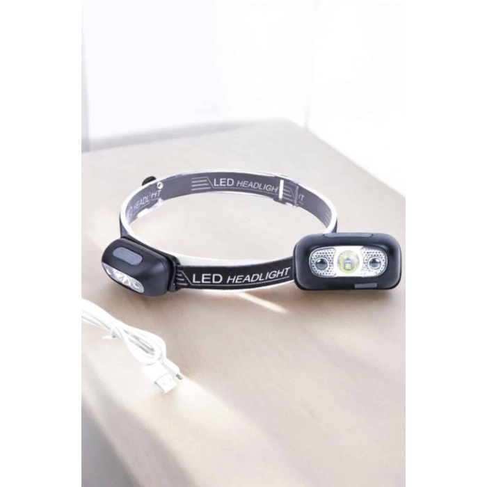 Kafa Lambası Kamp Lambası Sensörlü Şarjlı Ayarlanabilir - Lisinya