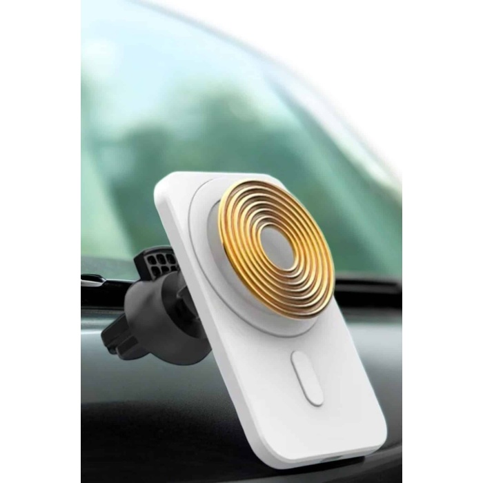 araç uyumlu Kablosuz 15W Taşınabilir Şarj Aleti Çift Kablo - Lisinya
