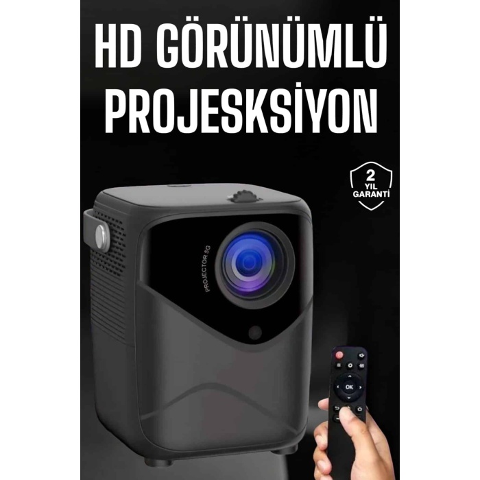 Yüksek HD Görünümlü Taşınabilir Projeksiyon Cihazı - Lisinya
