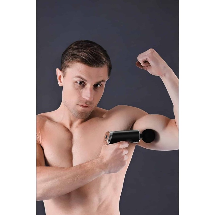 4 Başlıklı Darbeli Şarjlı Masaj Aleti Tabancası Kablosuz - Lisinya