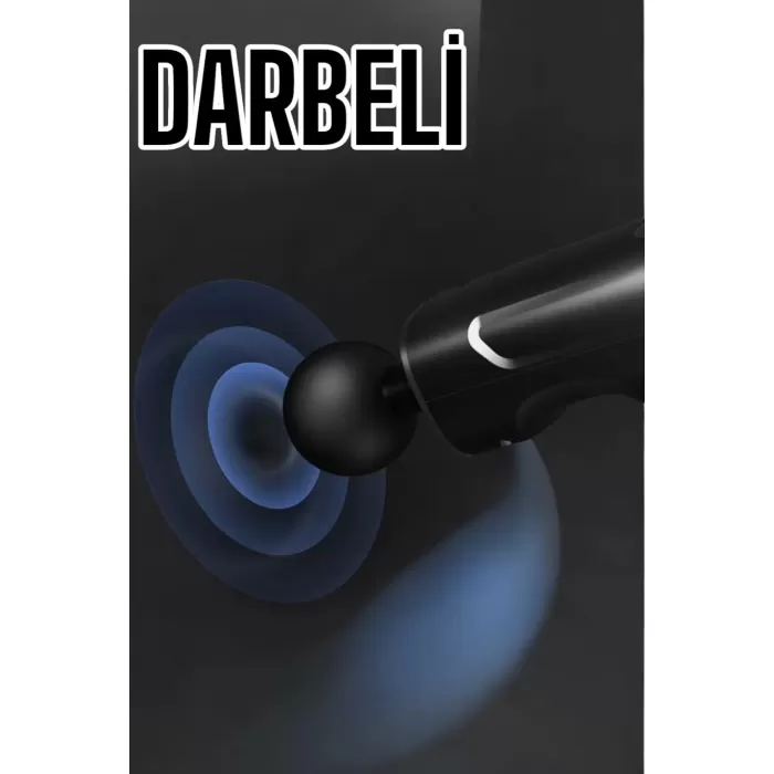 4 Başlıklı Darbeli Şarjlı Masaj Aleti Tabancası Kablosuz - Lisinya