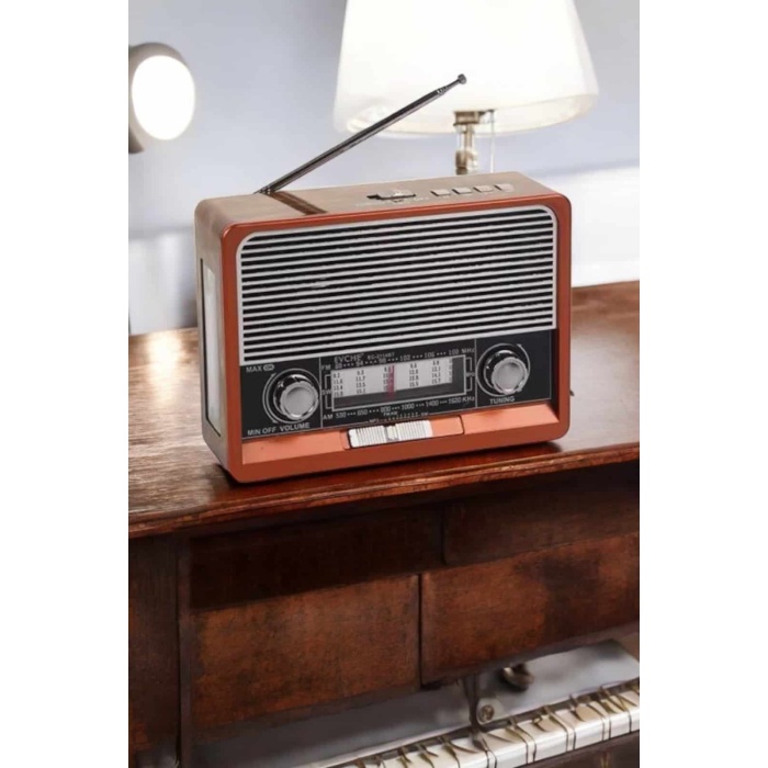 Nostaljik Radyo USB,AUX Ve SD Kart Girişli Bluetooth Bağlantılı - Lisinya