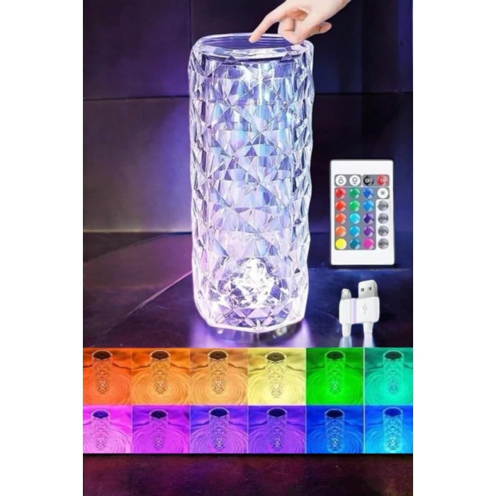 Dokunmatik Kristal Gece Lambası Hediyelik - Lisinya