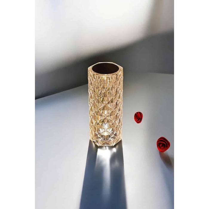 Kristal Dokunmatik Ve Kumandalı Masa Ve Gece lambası - Lisinya