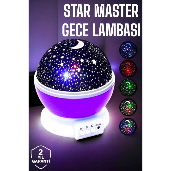 Çocuklara Özel Yıldızlı Gece Lambası - Lisinya