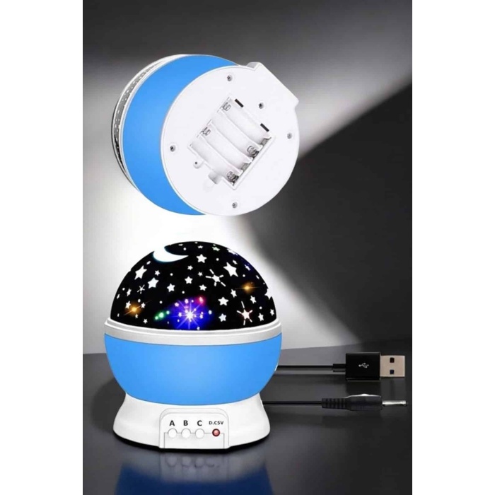 Yıldızlı Gökyüzü Projeksiyon Gece Lambası Hareketli Işık Şovu - Lisinya