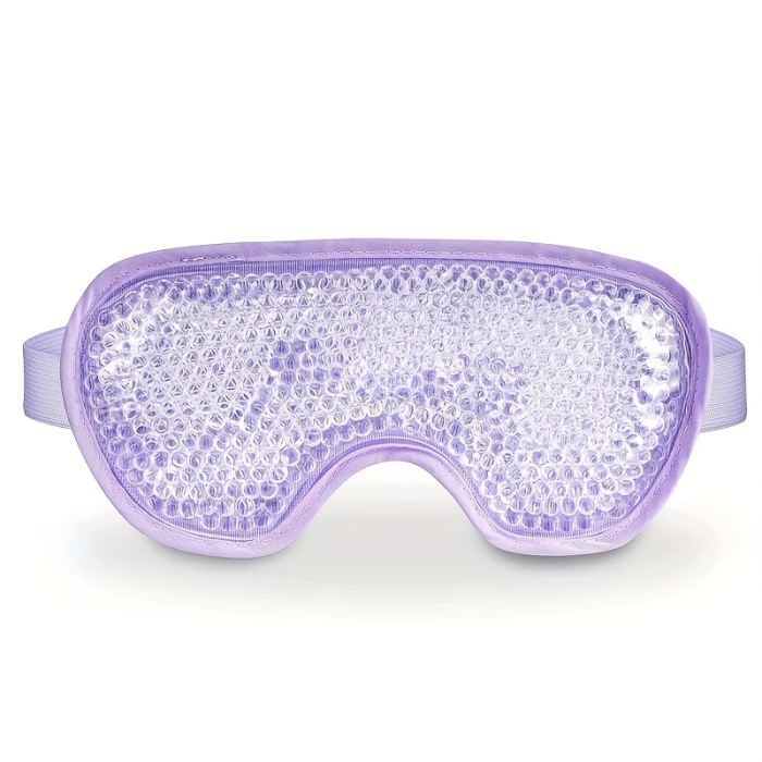 Sıcak Ve Soğuk Boncuklu Buz Jeli Terapi Göz Maskesi (Mor) ( Lisinya )