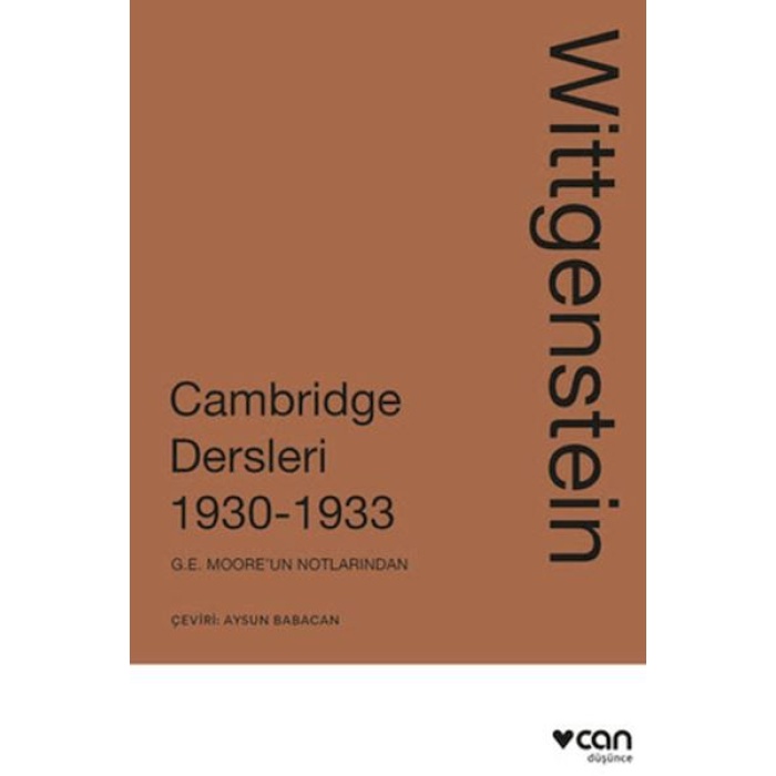 Wittgenstein Cambridge Dersleri 1930-1933