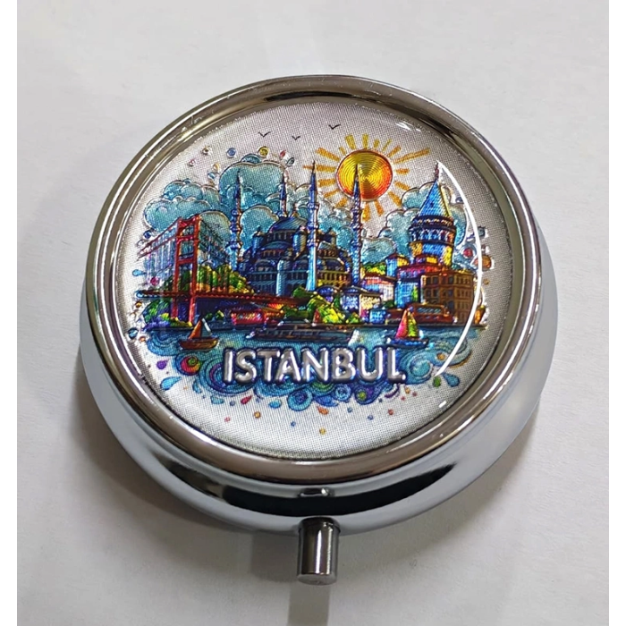 İstanbul Temalı İlaç Kutusu Alk4376 - Lisinya