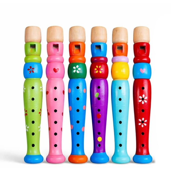 Ahşap Renkli Flüt Küçük Alk4391 - Lisinya