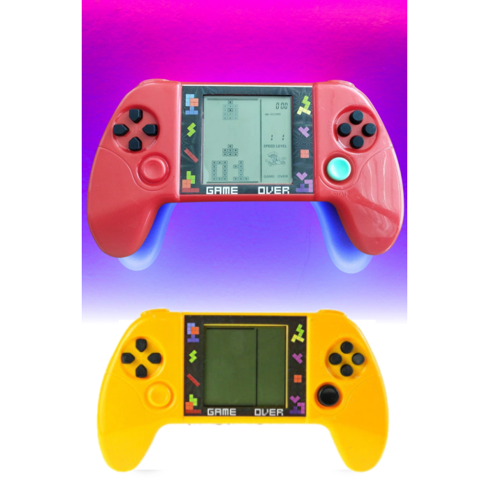 Taşınabilir Tetris Oyun Konsolu Renkli Retro Oyun Aleti Çocuklar İçin Eğlenceli Mini Konsol ( Lisinya )