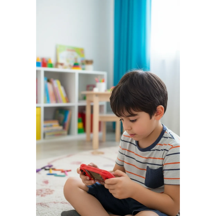 Taşınabilir Tetris Oyun Konsolu Renkli Retro Oyun Aleti Çocuklar İçin Eğlenceli Mini Konsol ( Lisinya )