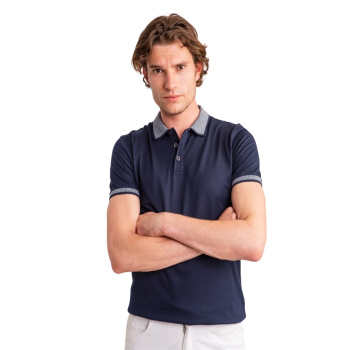 Erkek- Battal Düz Merserize T-shirt- Saks mavi