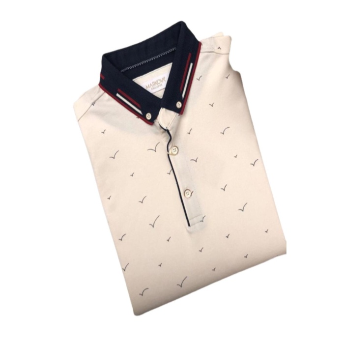 Erkek- Battal Baskılı MERS.  T-shirt-Ekru