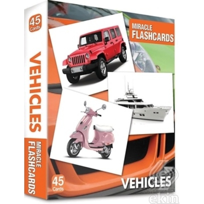 Vehicles Miracle Flashcards (45 Cards)