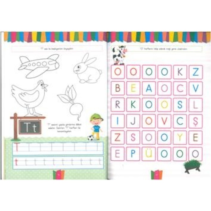 Harfleri Tanıma Yazı Yazma Alıştırmaları