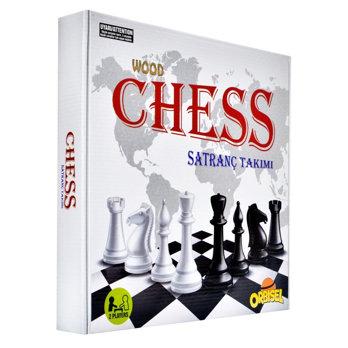 Orbisel Satranç Takımı 30x30 Ahşap Tablalı