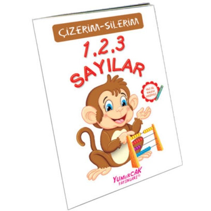 123 Sayılar (Çizerim-Silerim) - Kalem Hediyeli