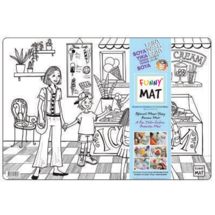 Funny Mat - Dondurma Dükkânı 33,5x48cm