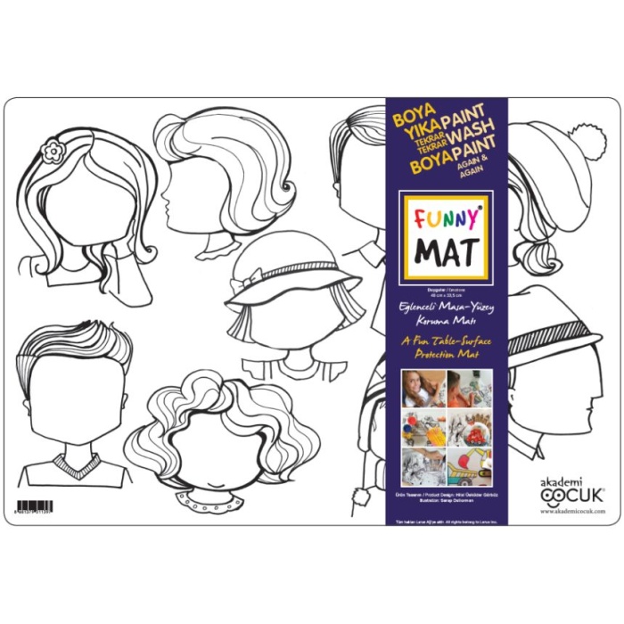 Funny Mat - Duygular - Küçük 33,5x48cm