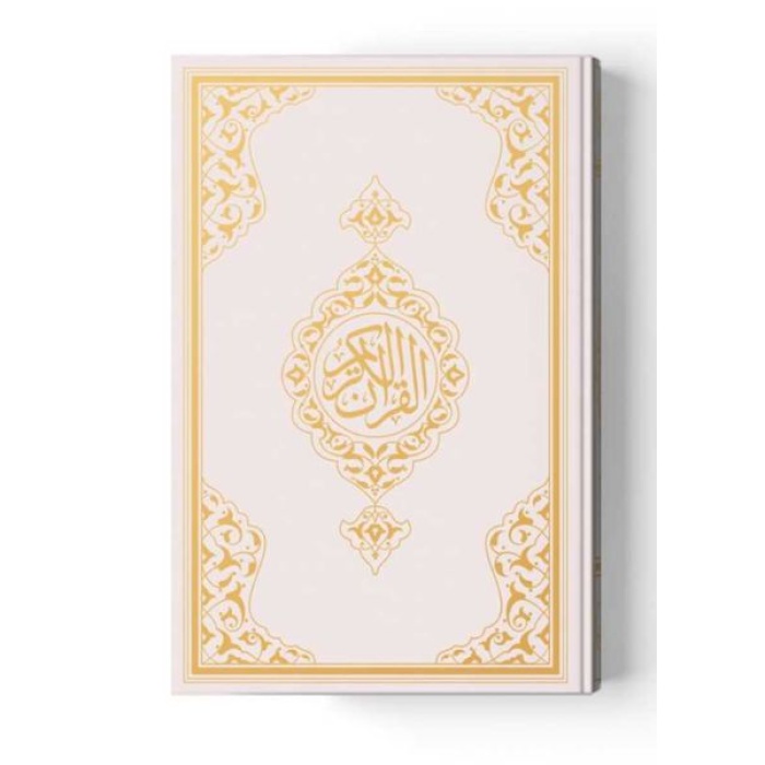 2 Renkli Orta Boy KurAn-I Kerim (Miklepsiz) Beyaz