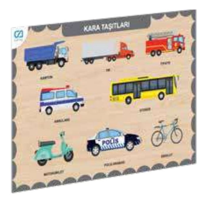 Ahşap Kara Taşıtları Eğitici Set