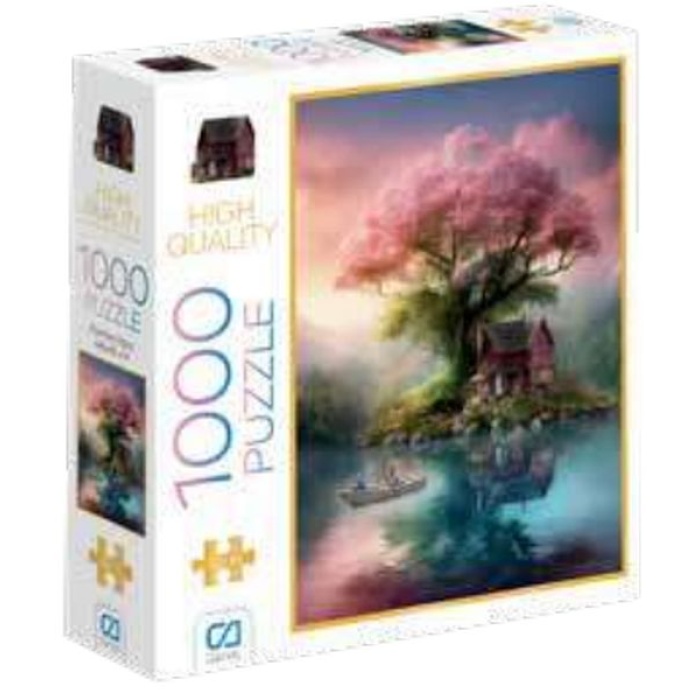 Pembe Ağaç Puzzle 1000