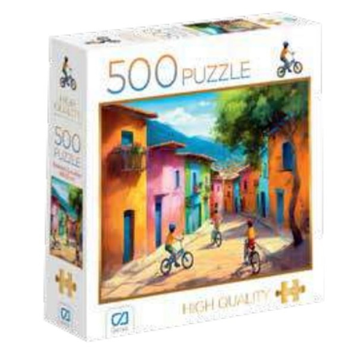 Bisikletli Çocuklar Puzzle 500