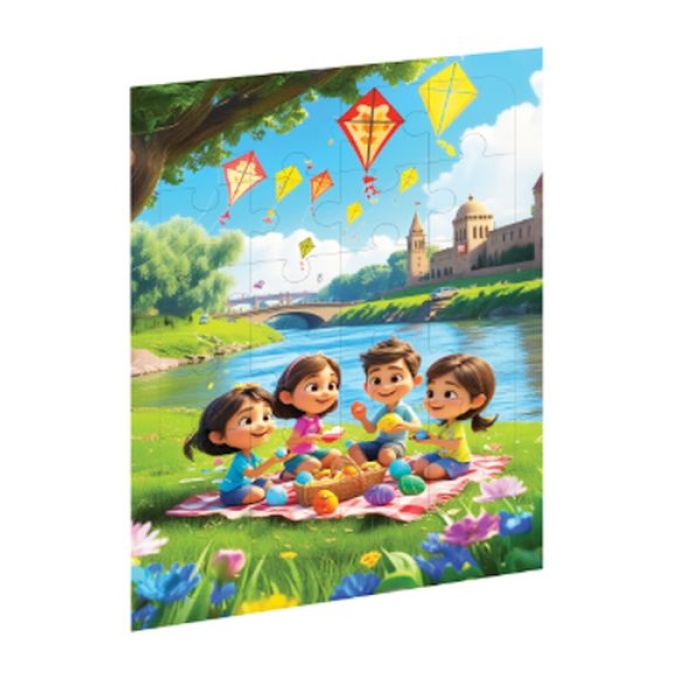Piknik Günü Ahşap Puzzle