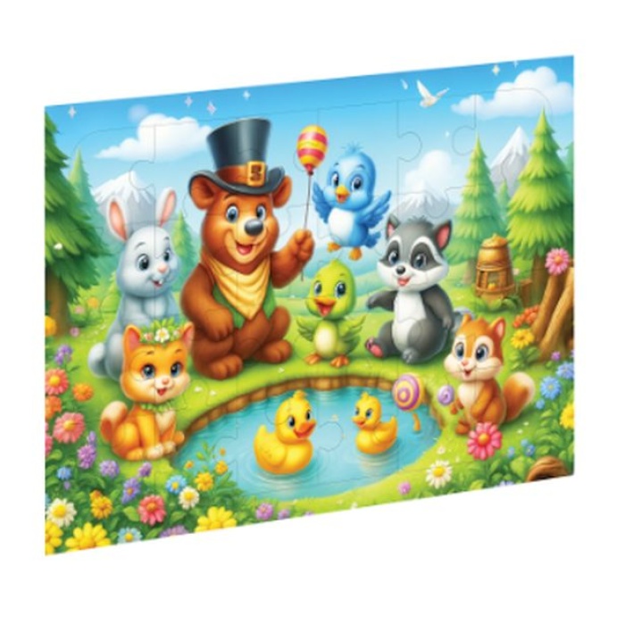 Sevimli Hayvanlar Ahşap Puzzle