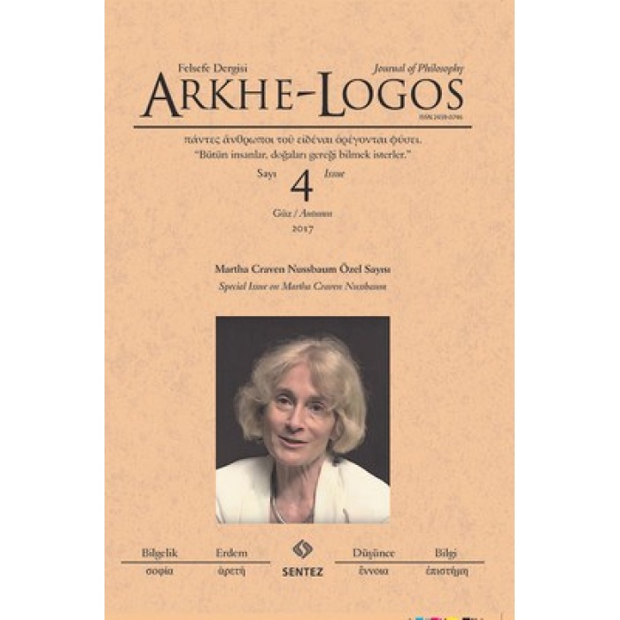 Arkhe-Logos Felsefe Dergisi Bahar Sayı:1 2016
