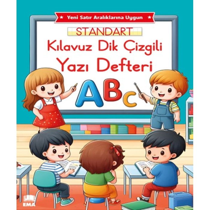 Renkli Standart Kare Çizgili Yazı Defteri A4 Ebat