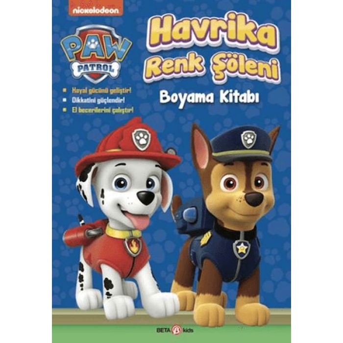Paw Patrol Havrika Renk Şöleni Boyama Kitabı